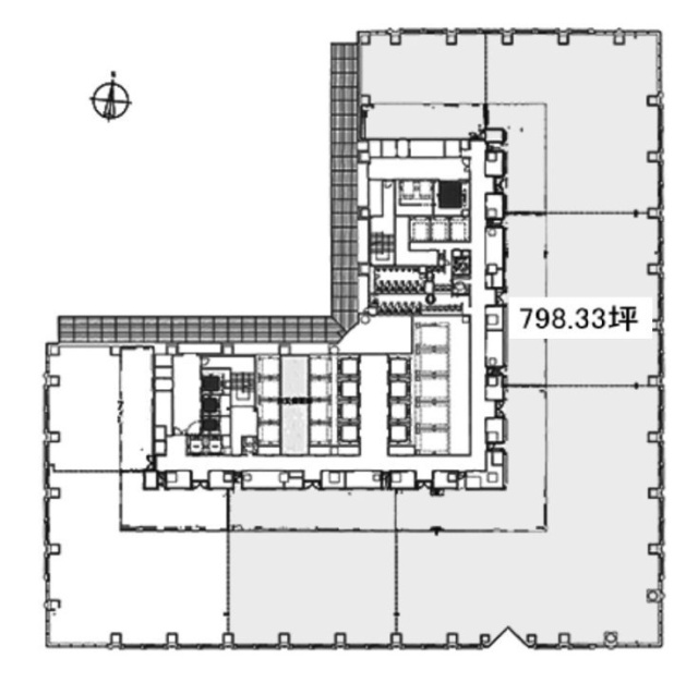 赤坂トラストタワー5F 間取り図