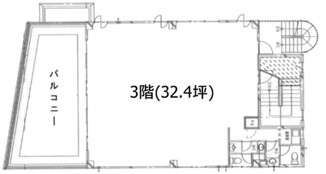 石坂ビル3F 間取り図