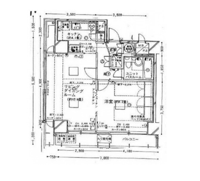 ノア芝大門901 間取り図