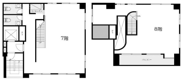 麹町保坂ビル7F～8F 間取り図