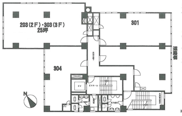 三田ハイツ203 間取り図