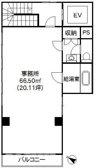 新宿支部印刷会館ビル4F 間取り図