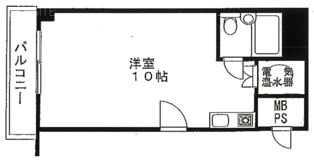 新宿御苑前マンション801 間取り図