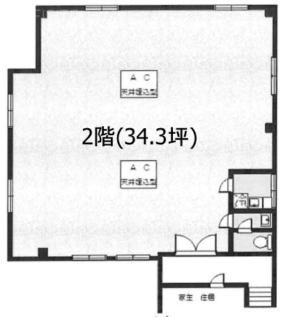 青木ビル2F 間取り図