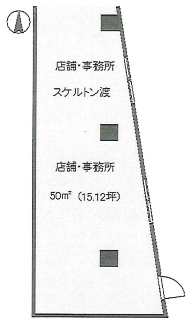 川端ハイツビル1F 間取り図