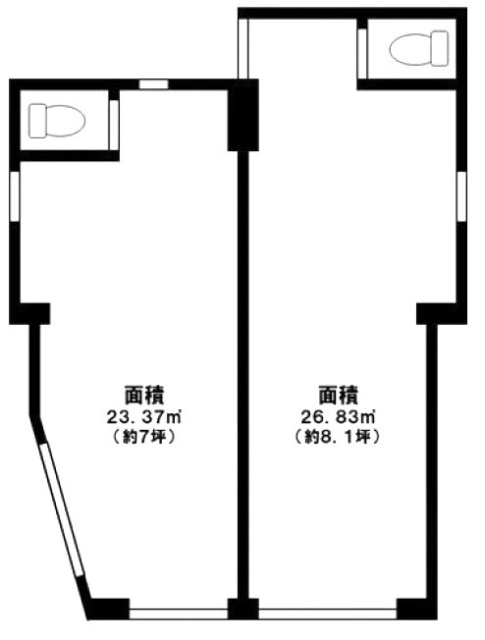 Zeebop下北沢ビル右側 間取り図