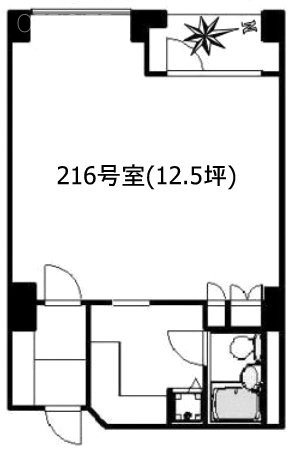 エルプリメント新宿216 間取り図