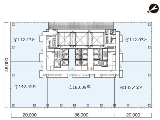 (仮称)横浜市中区海岸通計画(A-1地区)2-5 間取り図