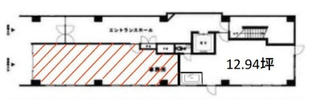 京橋YAHATAビル102 間取り図