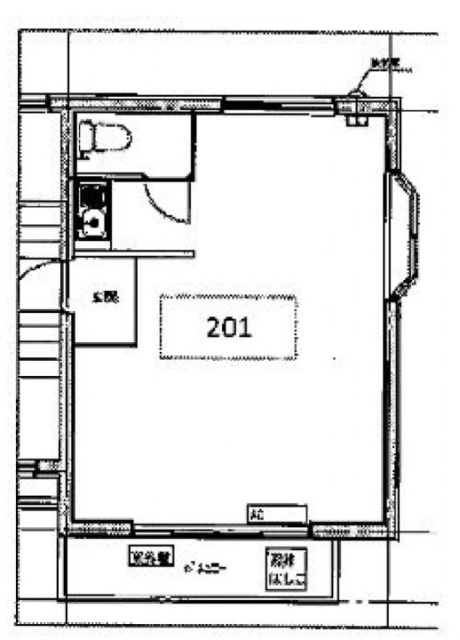 スタジオフラット201 間取り図