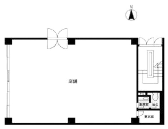 ランドフォレスト東浅草1F 間取り図