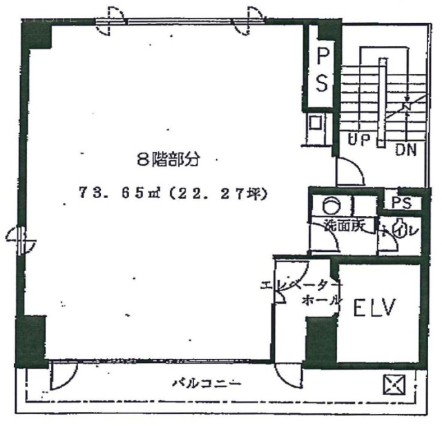 鈴喜ビル8F 間取り図