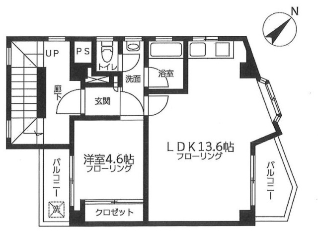 田口ビル301 間取り図