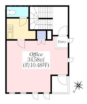 ビーフラットビル4F 間取り図