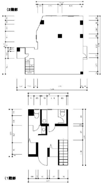 双秀ビル1F~2F 間取り図