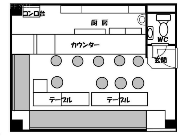浅草ソシアルビルF 間取り図