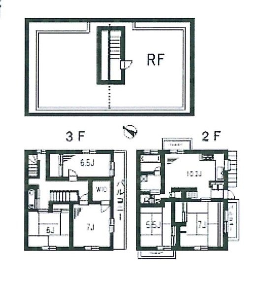シェ・スワ原宿台2F～3F 間取り図