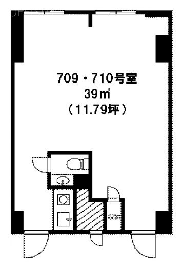 ワコーレ新宿第一ビル709・710 間取り図