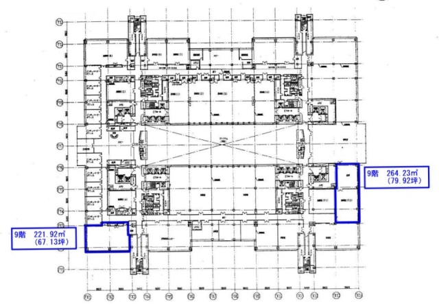 東京ファッションタウン(TFTビル東館)9F 間取り図