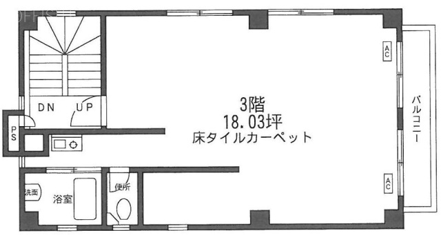古川ビル3F 間取り図