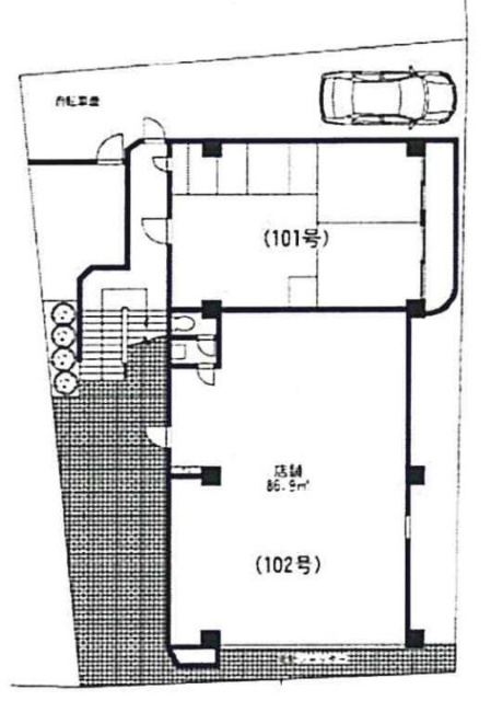 かさ山ハイツビル102 間取り図