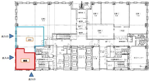 品川シーサイドイーストタワー1F 間取り図