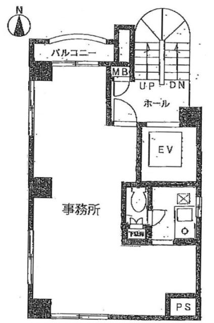 シャンブル戸張4F 間取り図
