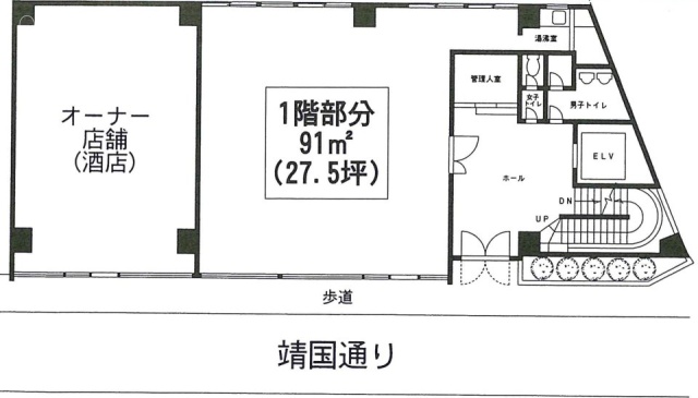 新川ダイユウビル1F 間取り図