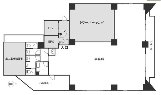 HILLCREST方南町ビル5F 間取り図