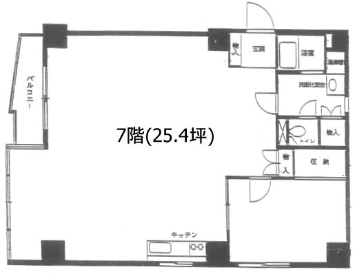 サニーシティ新宿御苑ビル7F 間取り図