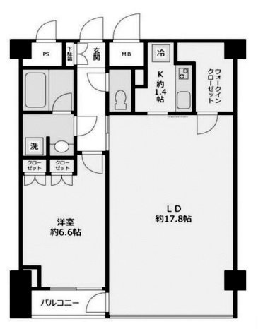 VORT恵比寿Dual’s502 間取り図