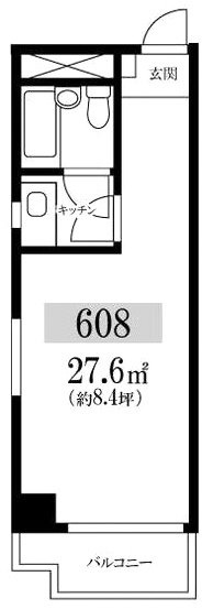 小野木ビル608 間取り図