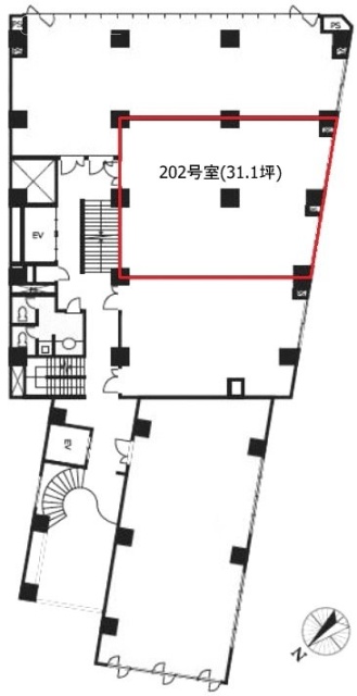 渋谷アイビスビル202 間取り図