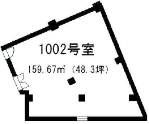 新大宗ビル1号館1002 間取り図