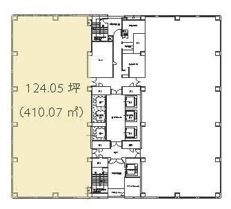 TOC大崎(大崎ニューシティ1号館)ビル6F 間取り図