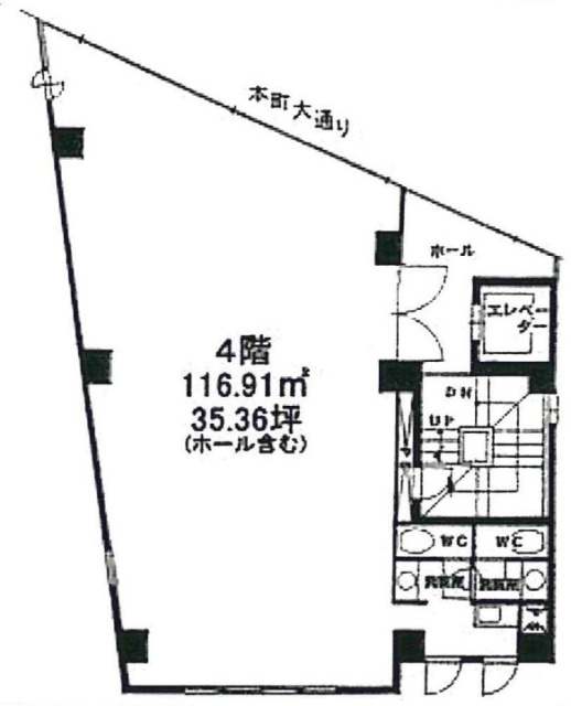 三井ビル4F 間取り図
