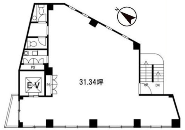 南麻布セントレ5F 間取り図