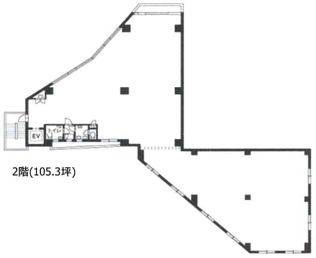 西新宿IKビル2F 間取り図