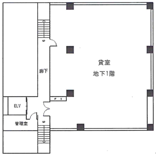 TE昭島ビルB1F 間取り図