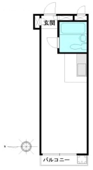 ハイツオーエド503 間取り図