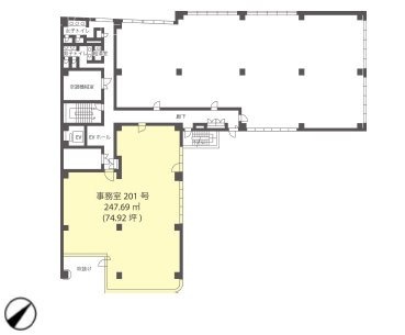 西新宿三晃ビル2F 間取り図