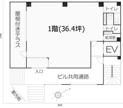 オーエスビル1F 間取り図