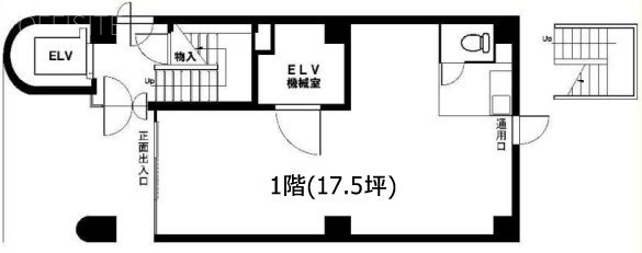 シルバーアロービル1F 間取り図