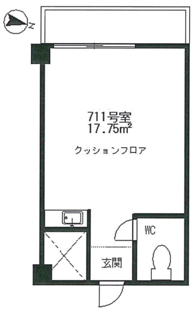 青山アルコープ711 間取り図