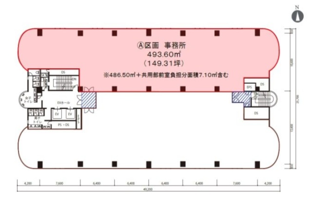 東急池尻大橋ビルA 間取り図