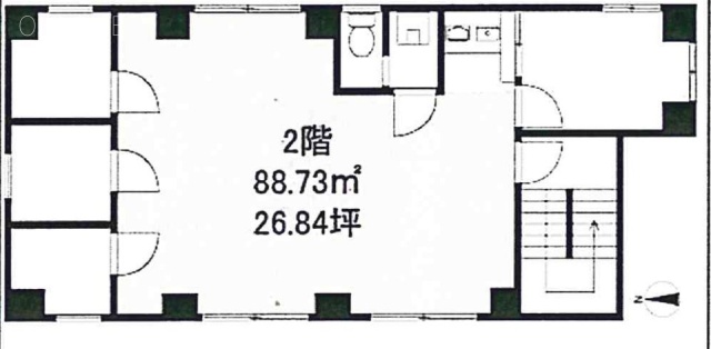 本多ビル2F 間取り図