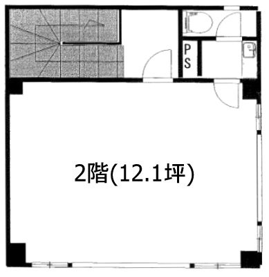 セゾンビル浜松町2F 間取り図