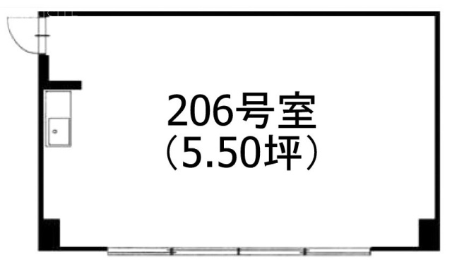 新宿東海ビル206 間取り図