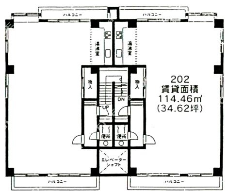 エステパ代々木上原202 間取り図