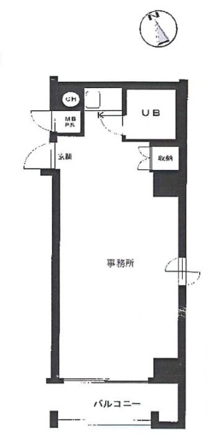 日本橋ロイヤルプラザ801 間取り図